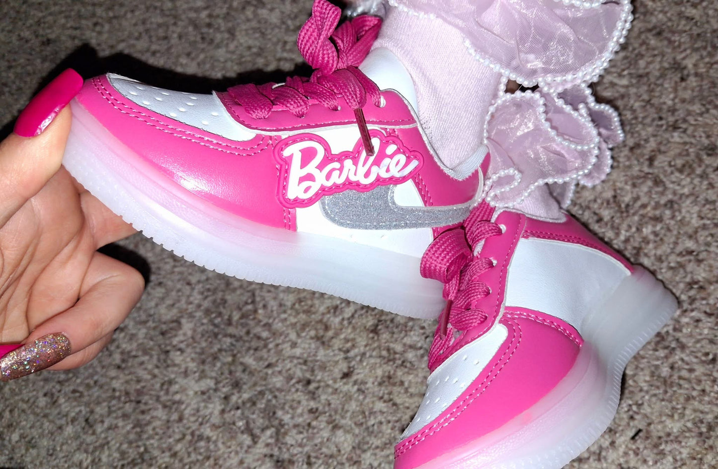 Light Up Barbie Sneakers