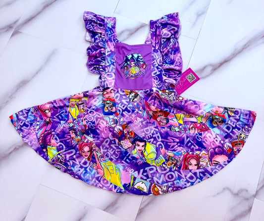 Purple Hunters Swirly Dress