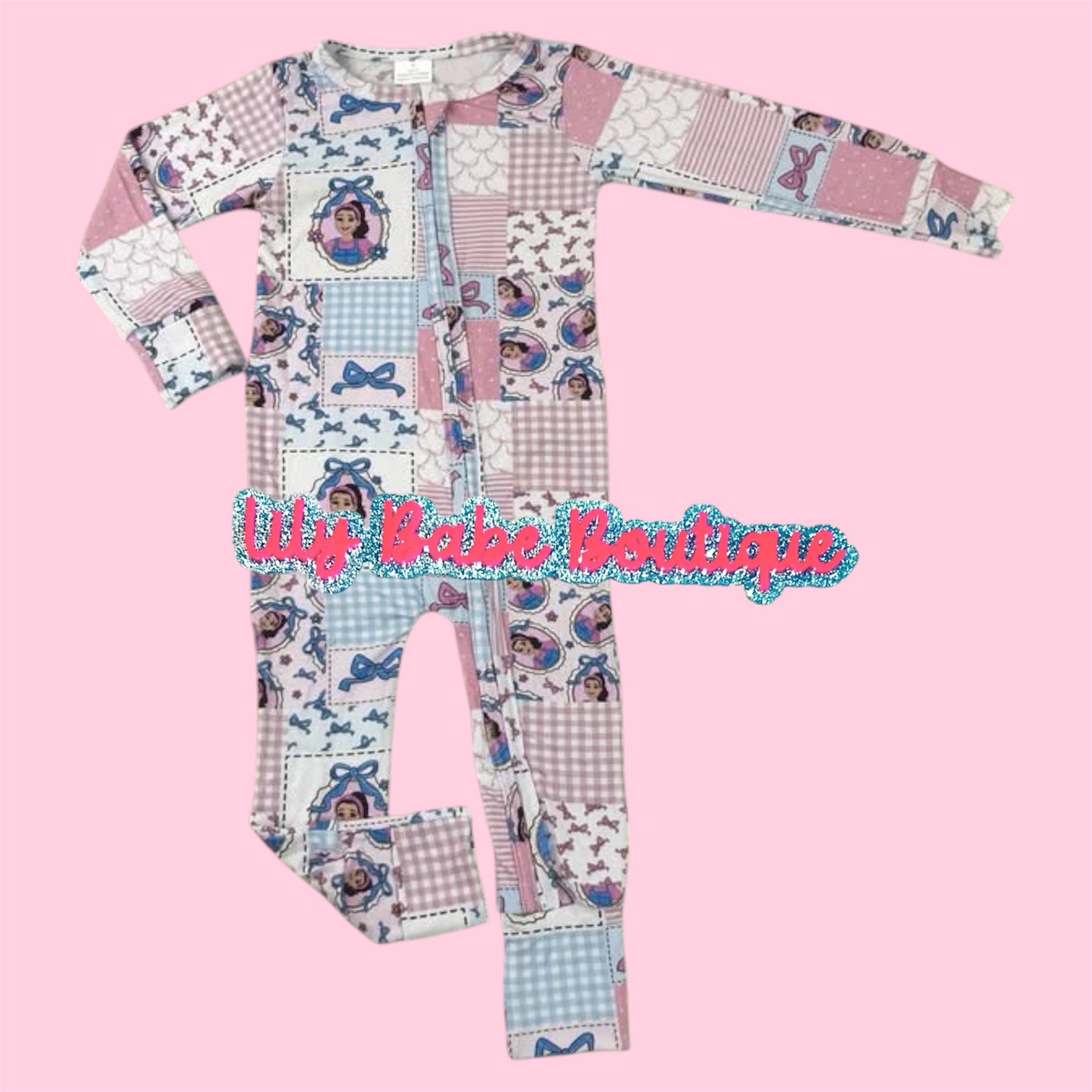 Bows & Ms R  Bamboo Zippie