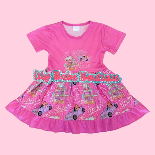Pink Doll & Car Dress