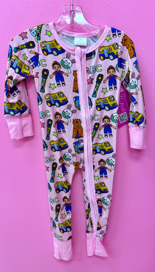 Pink Herbie Bamboo Zippie