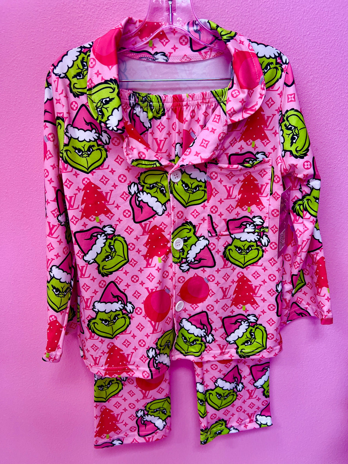 Pink Green Guy 2 Piece Jammies