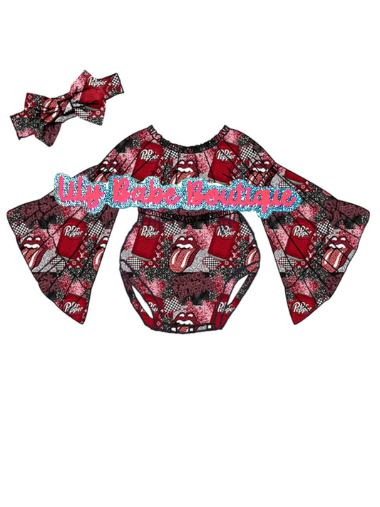 Dr Pepper Onesie (Bow Sold Separate)