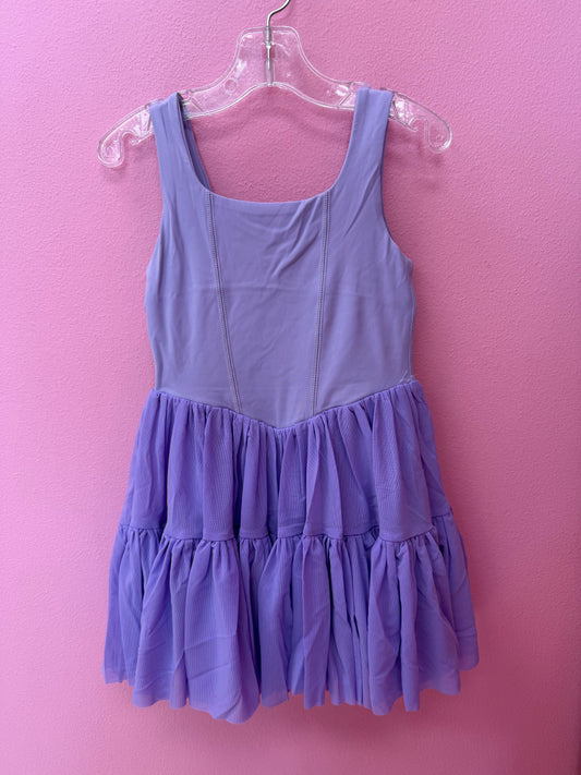 Purple Twirl Yoga Dress