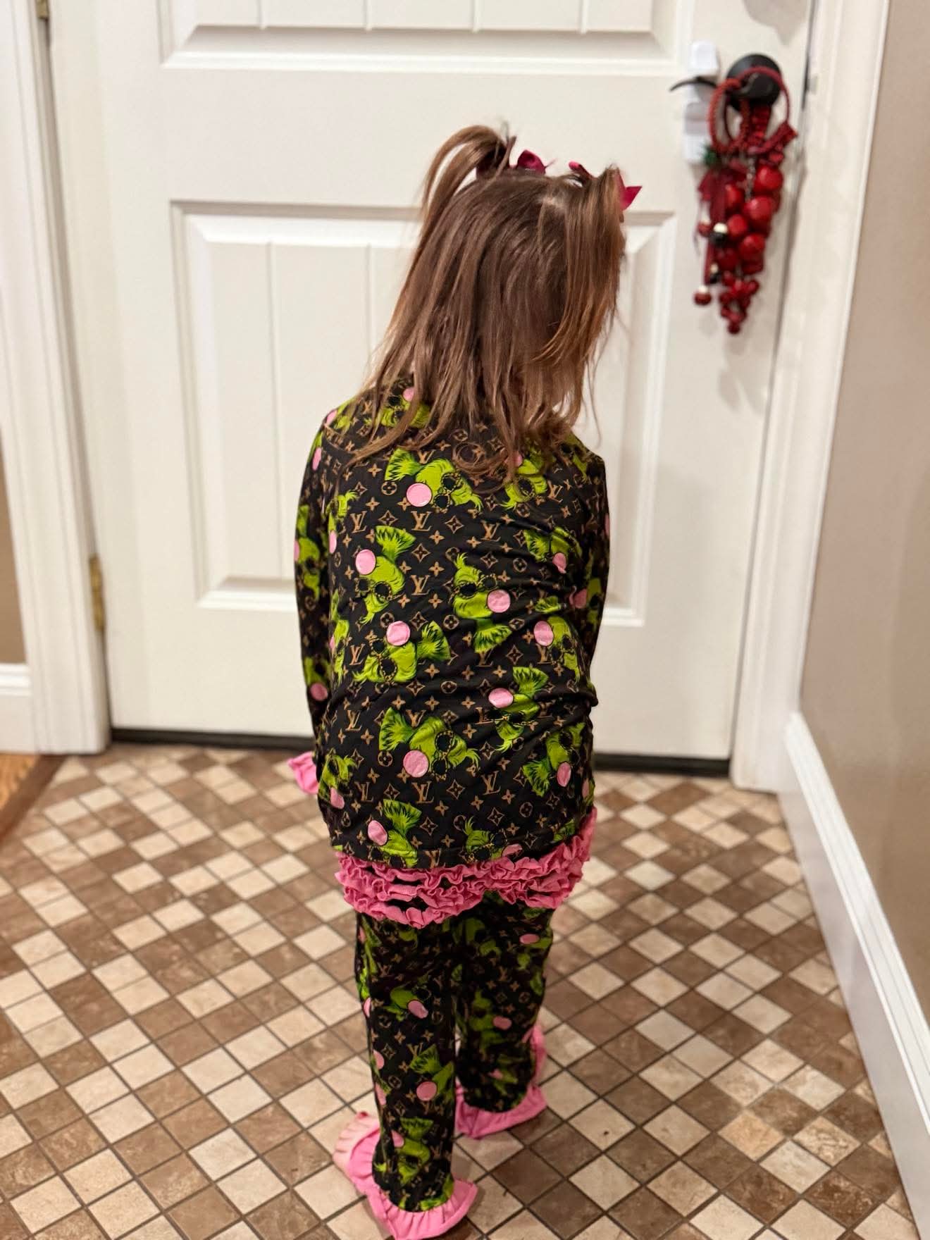 Green Bubble Blowing Bamboo 2 Piece Set