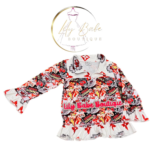 KC Collage Quarter Zip Shirt