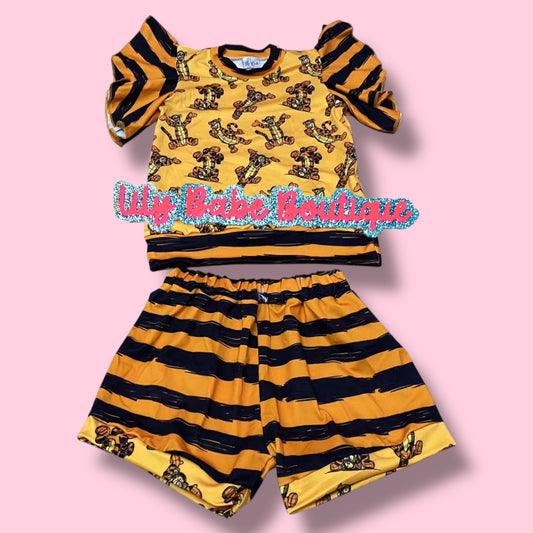 Bell Sleeve Tiger 2 Piece
