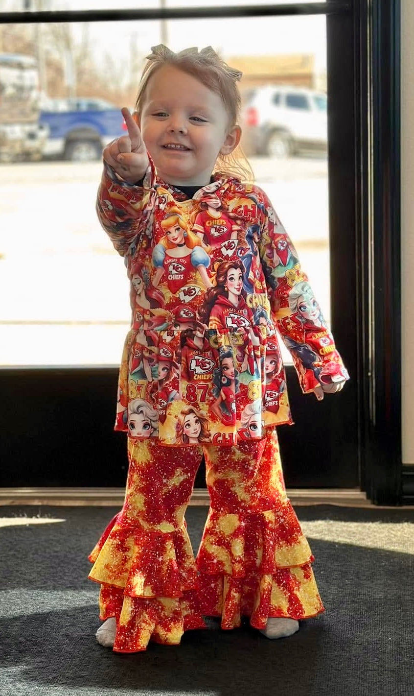 KC Princess Hoodie & Bell Bottoms 2 Piece