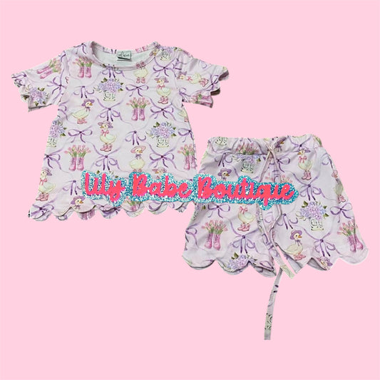 Goose Scalloped 2 Piece