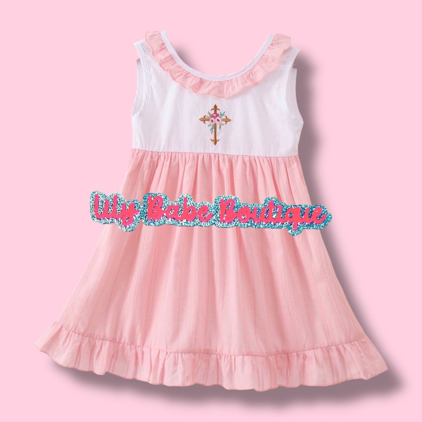 Cross Emroidered Dress