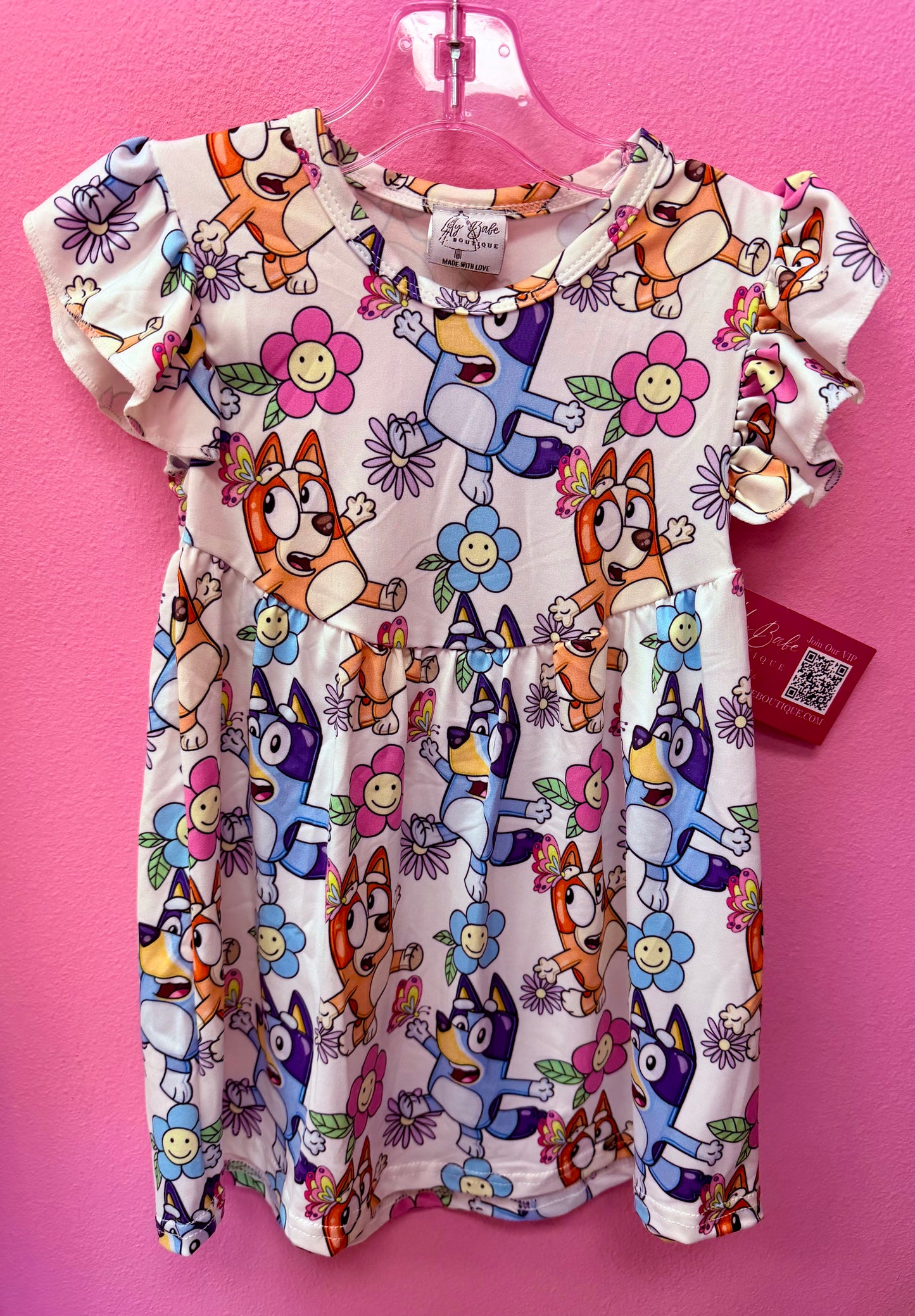 Floral Pups Dress