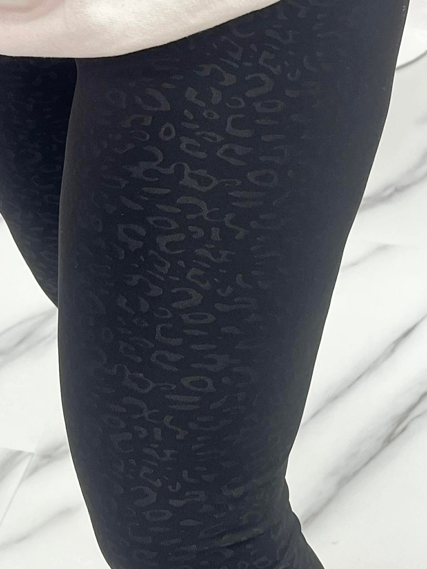 Women’s Black Leopard Leggings