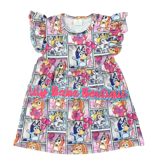 Dog Comic Valentines Dress