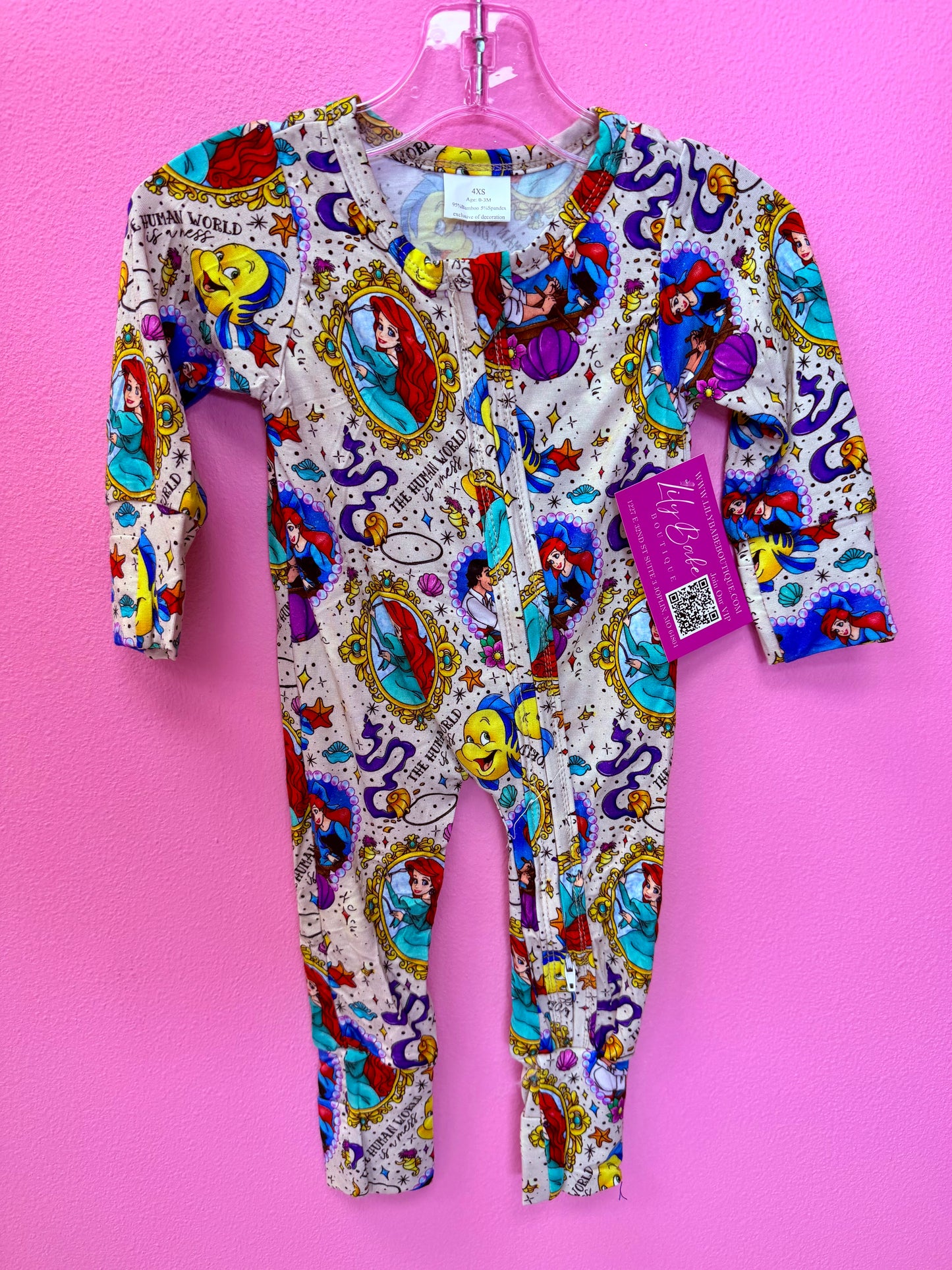 Seashell Love Bamboo Zippie