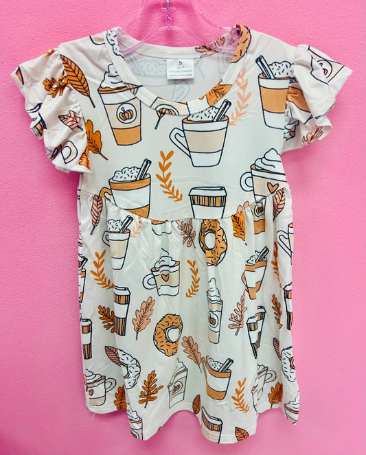 Pumpkin Coffee Fall Dress