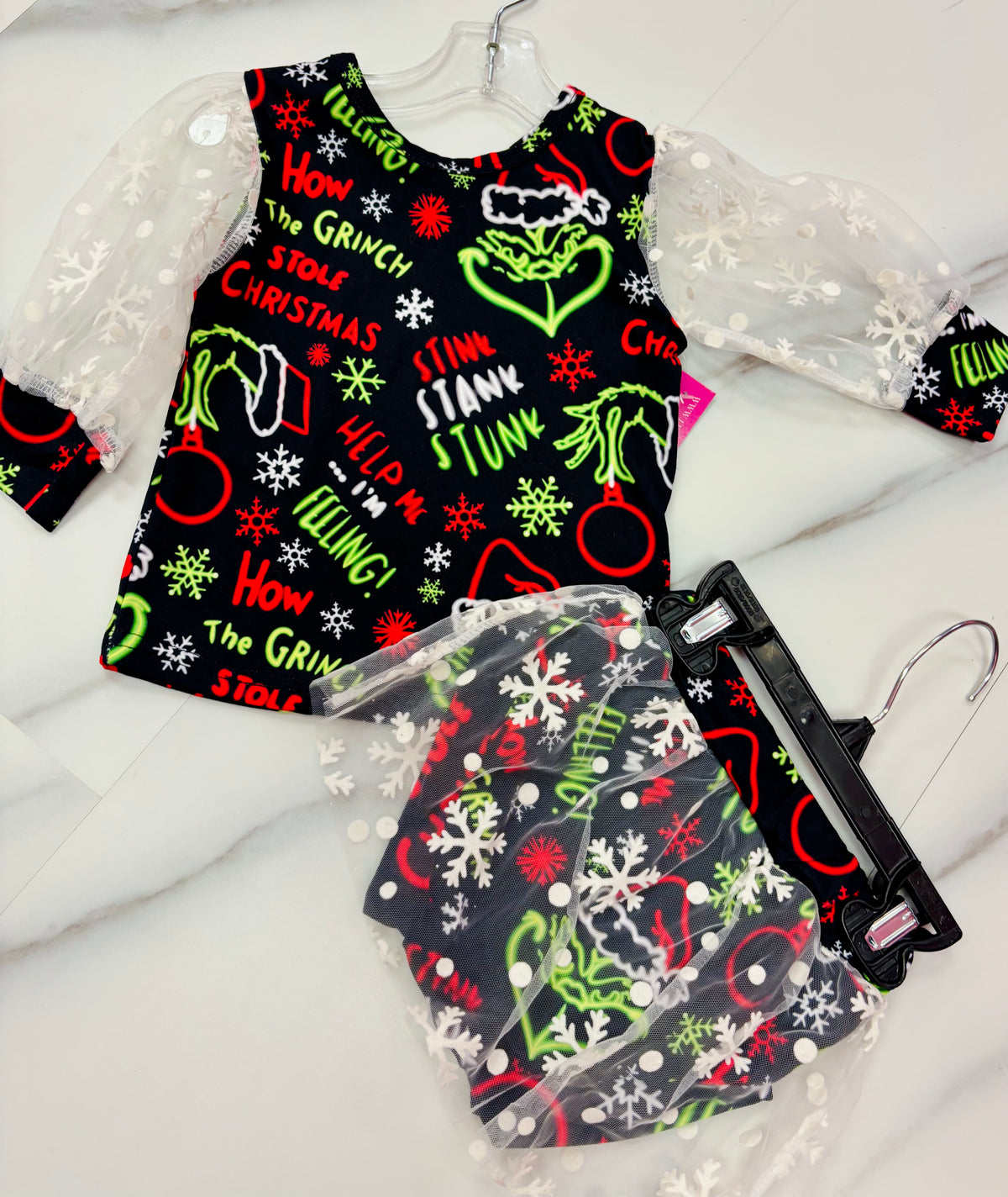 Neon Green Mesh Set
