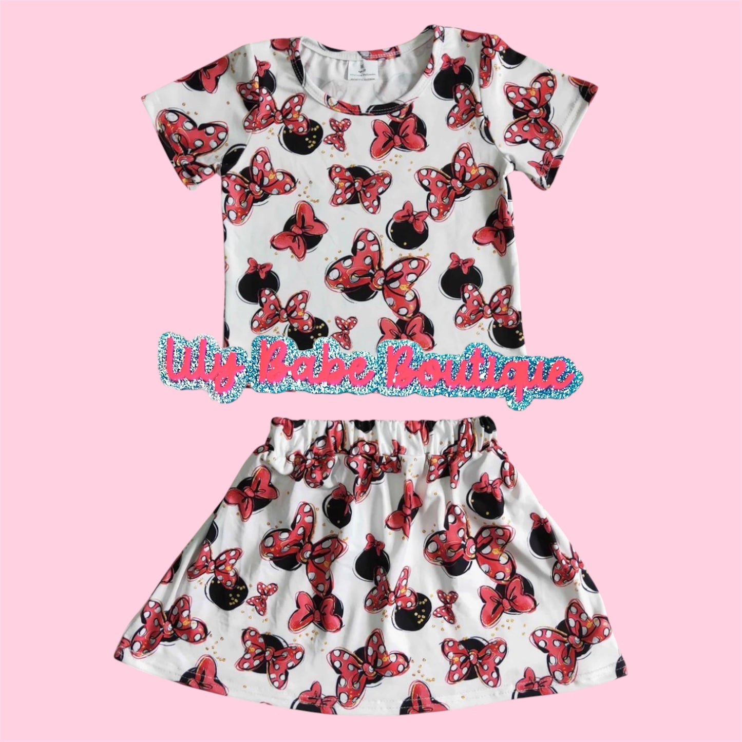 Polka Dot Bow 2 Piece