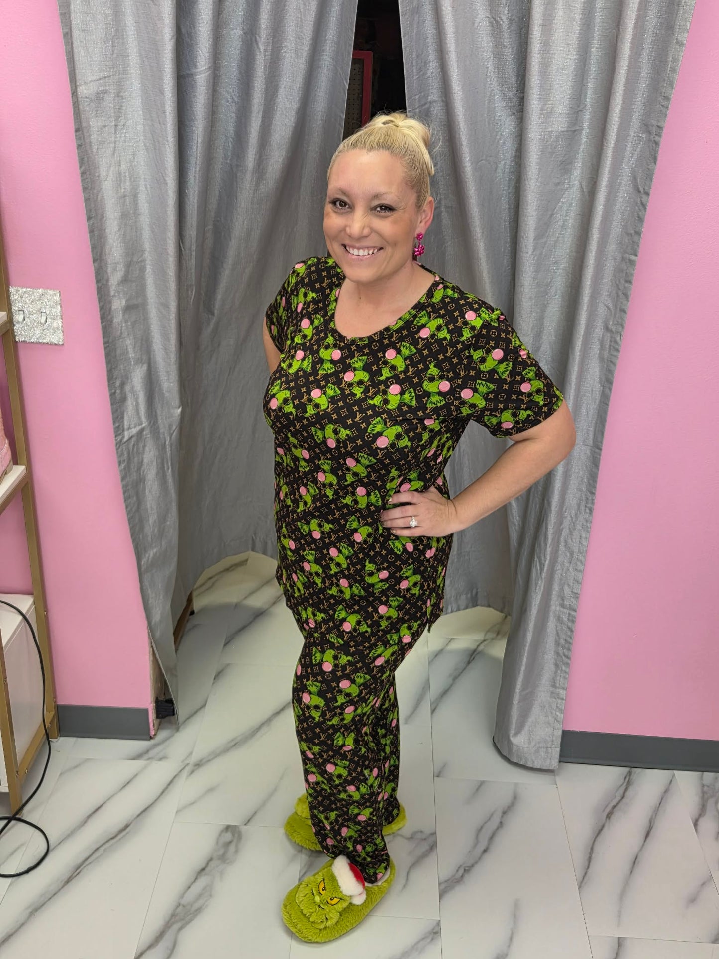 Women’s Bubblegum Brown Bamvoo 2 Pc Lounge Set