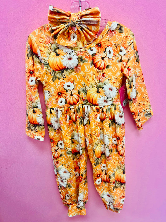 RESTOCKED! Orange Pumpkin Fall Jumper