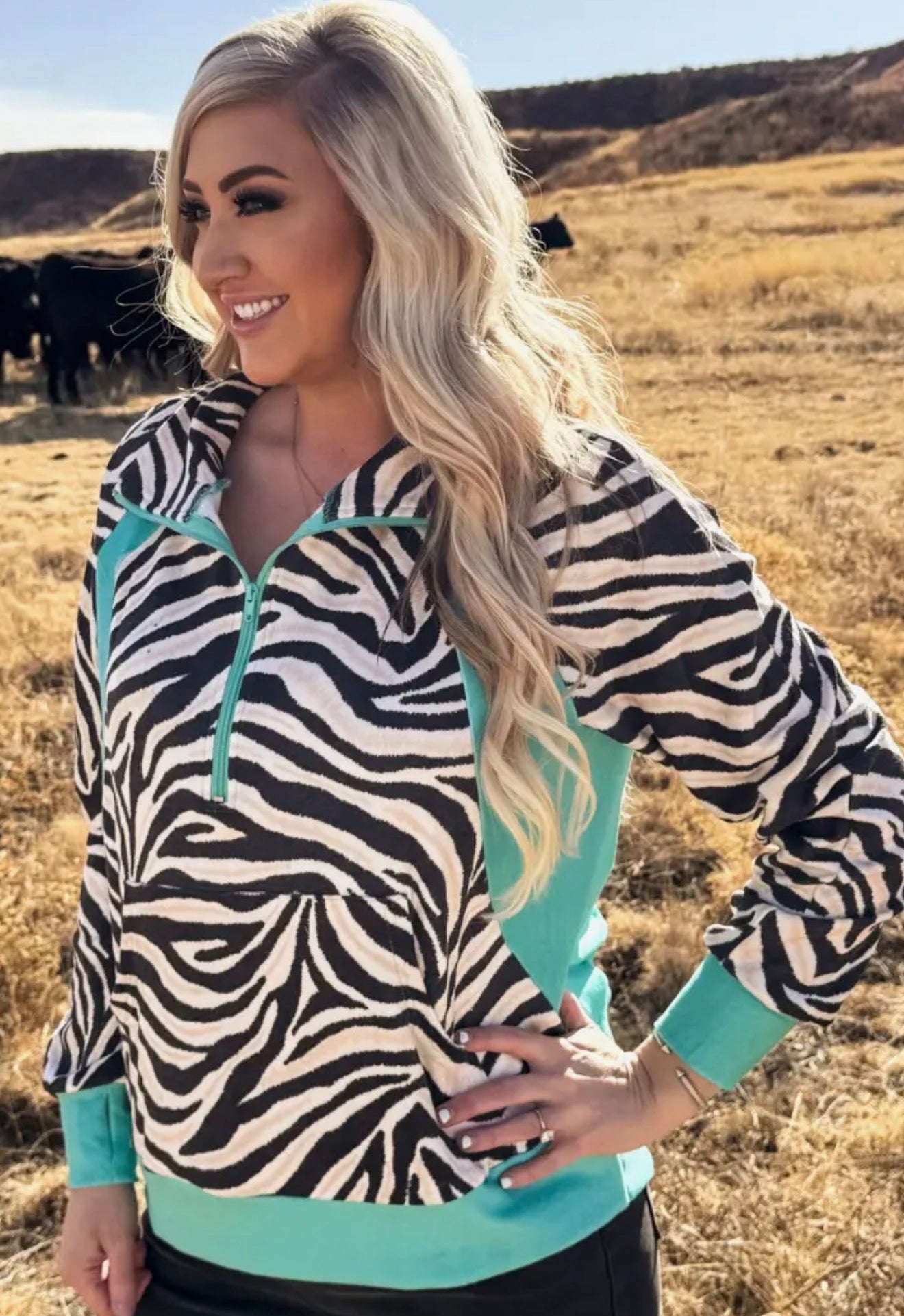 Women’s Zebra Luxe Pullover