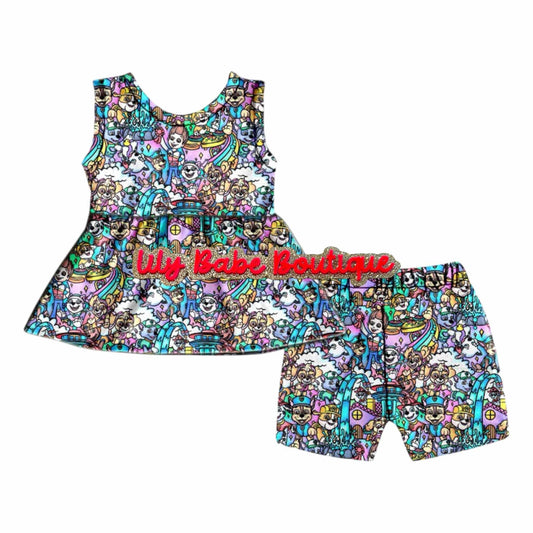 Paw Patrol Watercolor  2 Piece