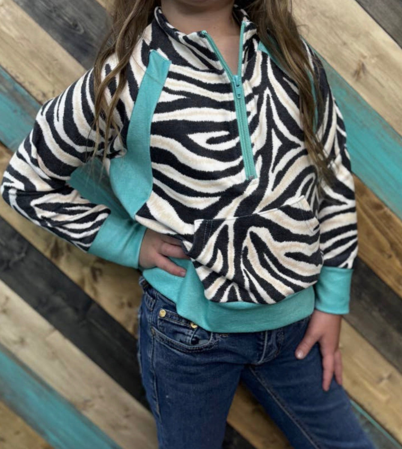 Child’s Zebra Luxe Pullover