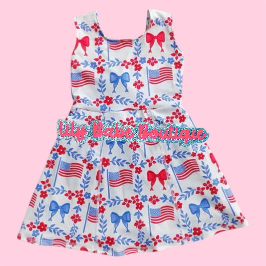 USA Bow Yoga Dress
