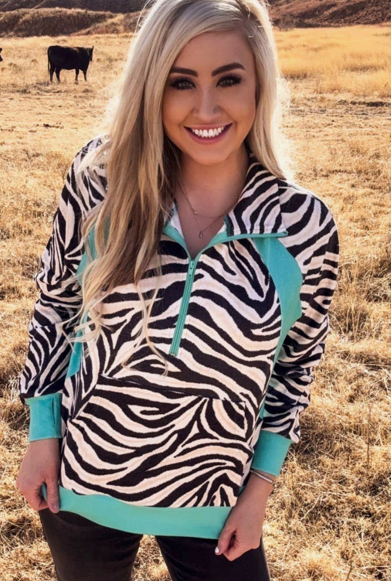 Women’s Zebra Luxe Pullover