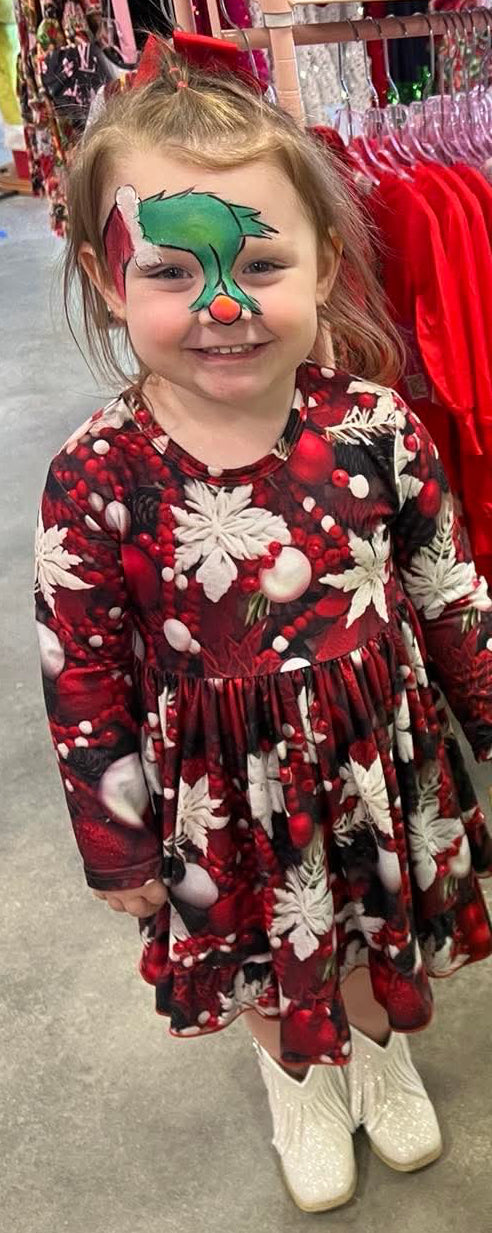 Red Ornamental Dress