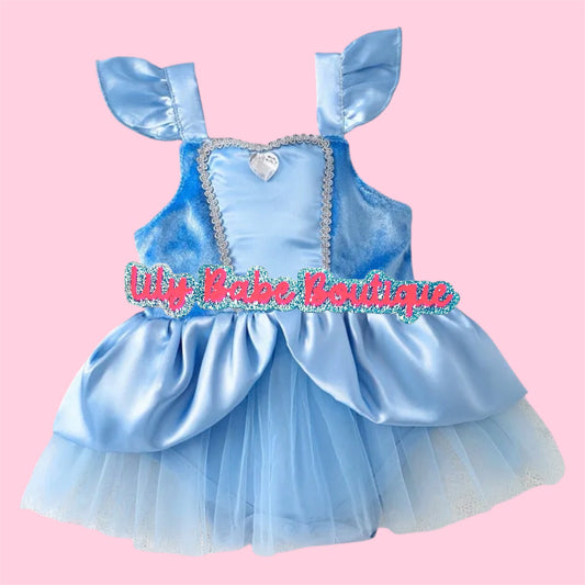 Blue Silk Dressy Onesie