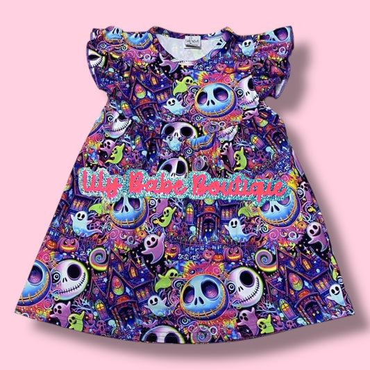 Bright Skellington Dress