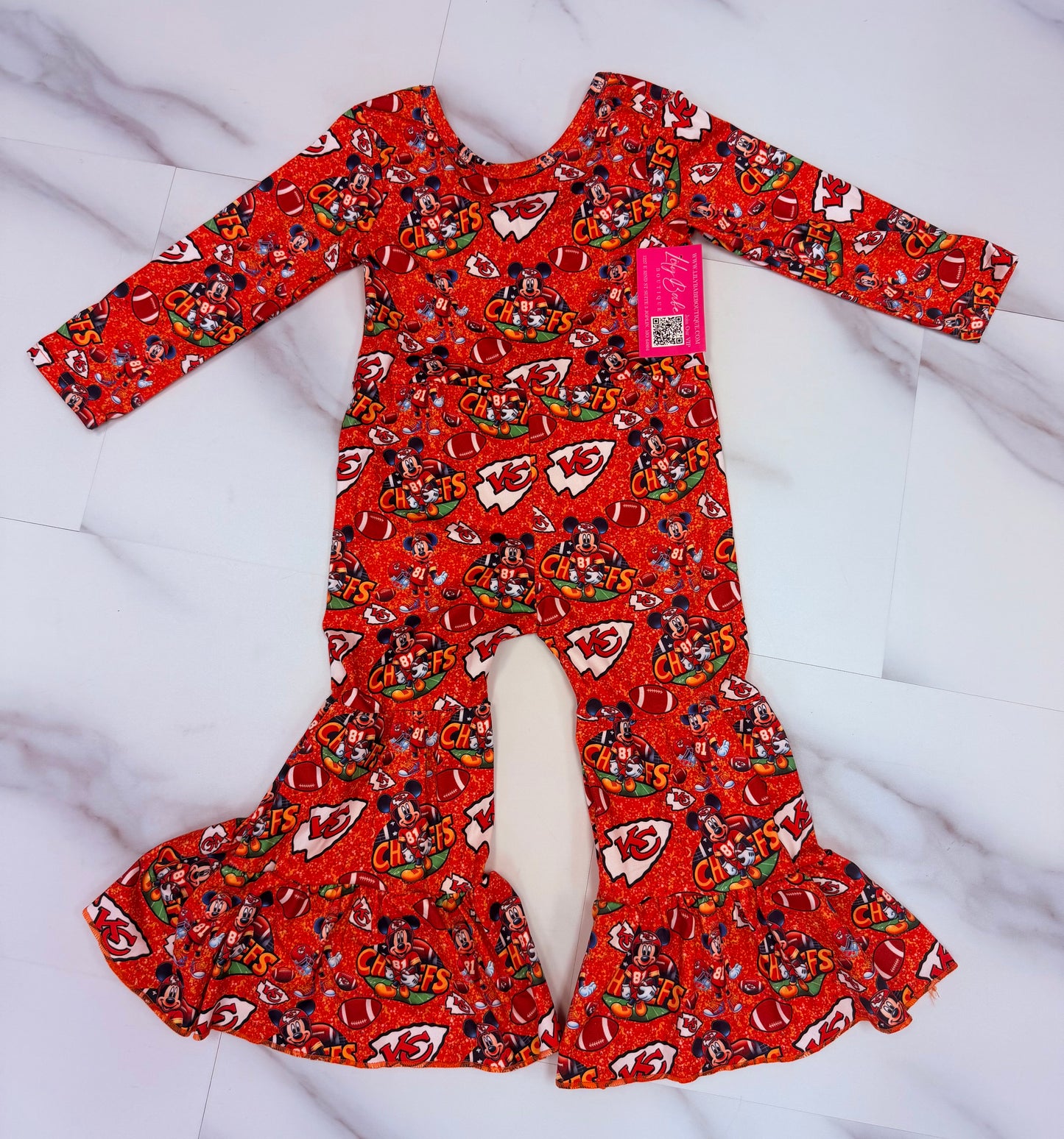 Red Football Double Bell Jumper