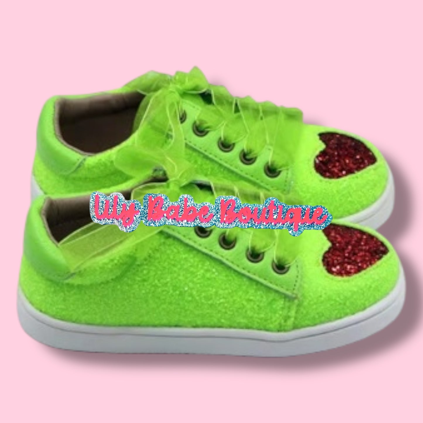 Green Glitter Sneakers