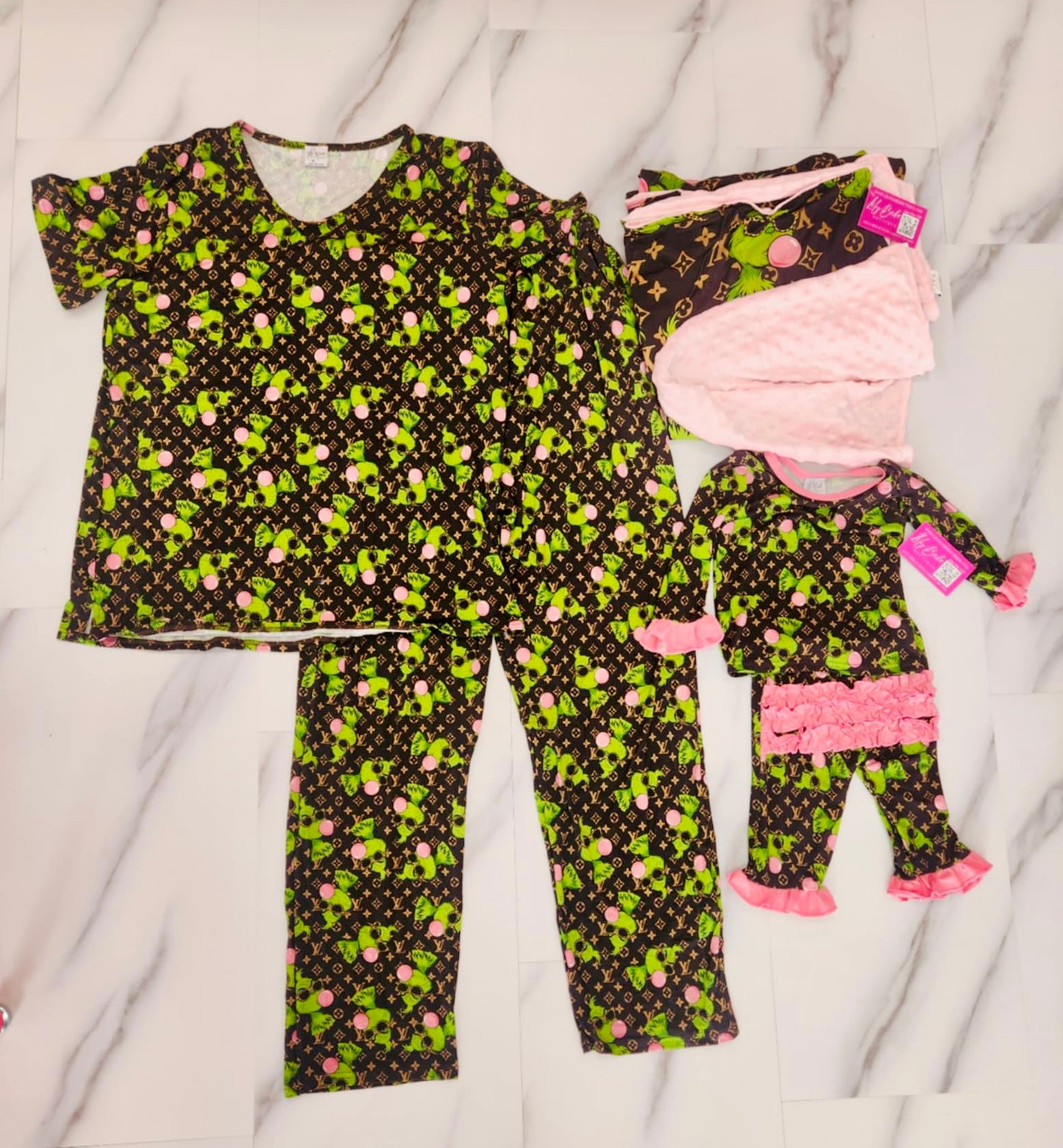 Women’s Bubblegum Brown Bamvoo 2 Pc Lounge Set