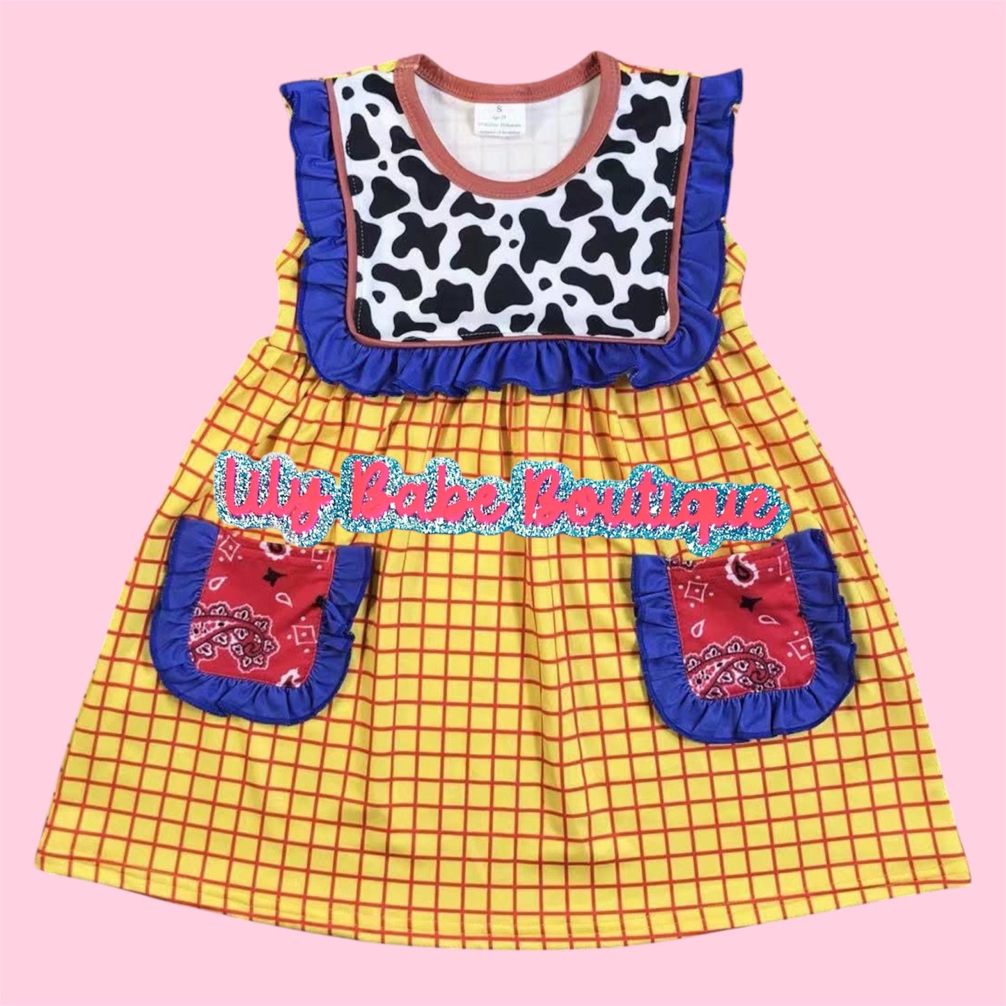 Cowboy Bibbed Dress