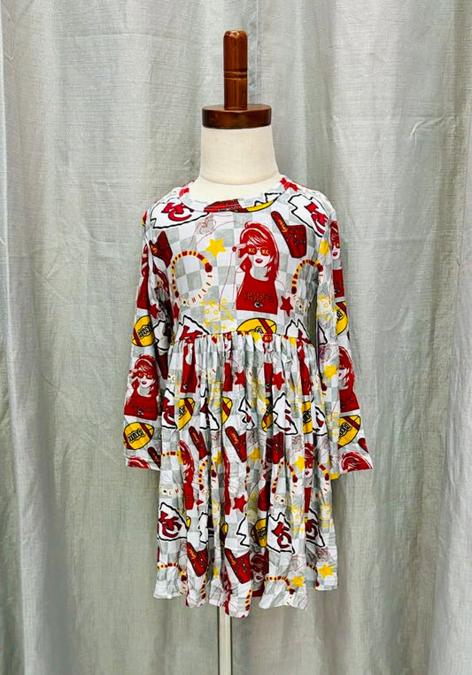 Checkered football swift Bamboo Dress