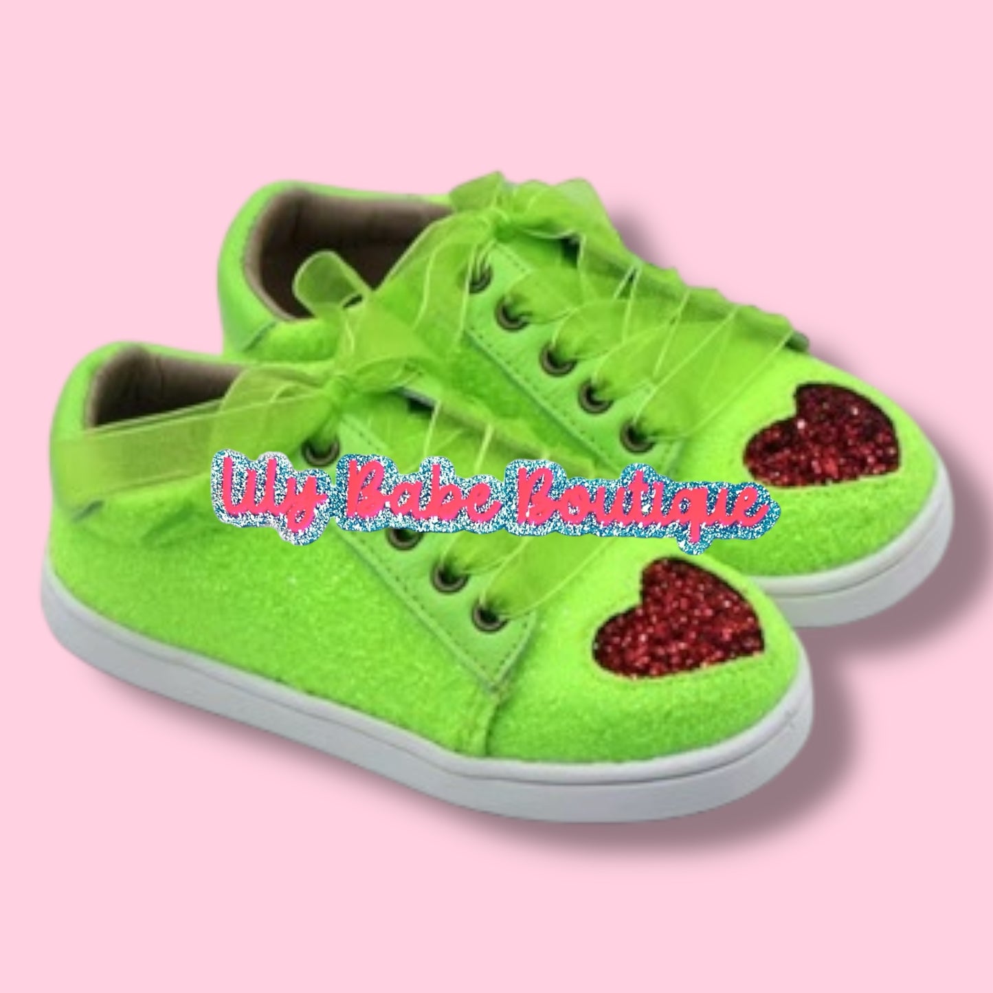 Green Glitter Sneakers
