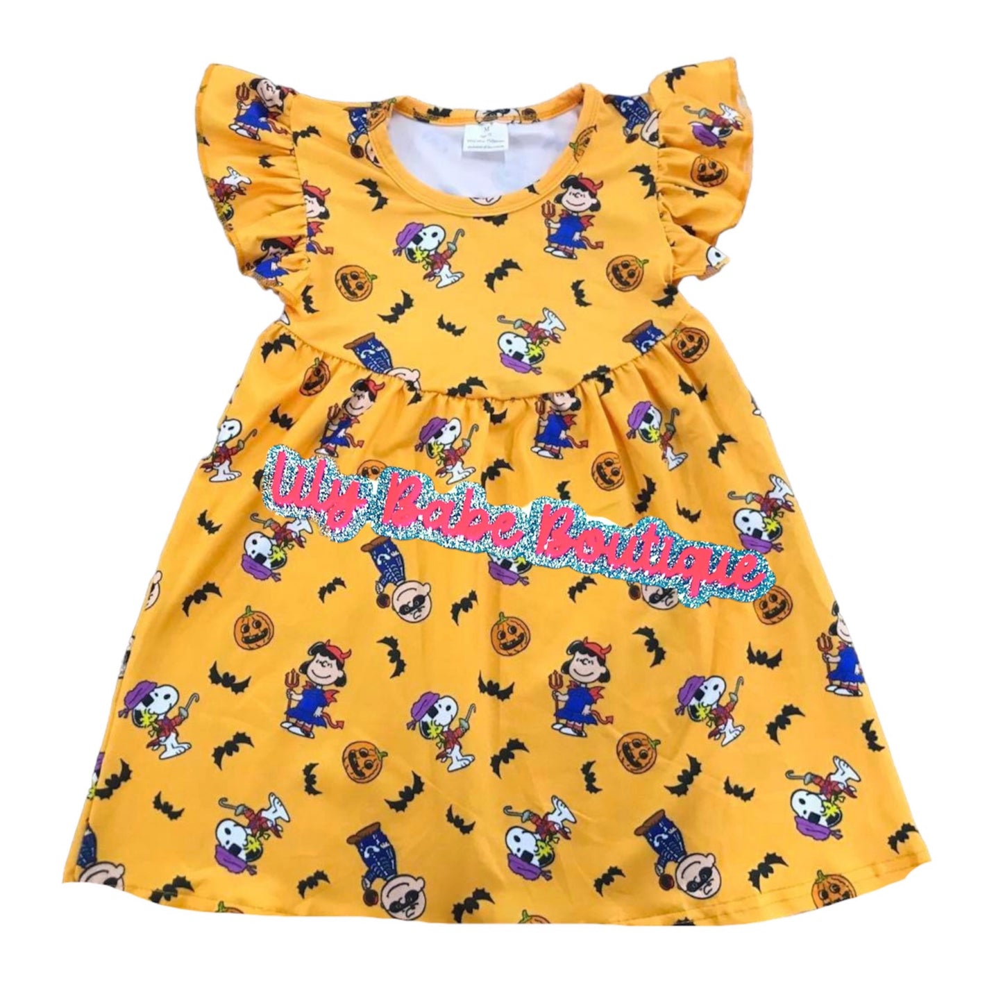 Snoopy Halloween Yellow Dress